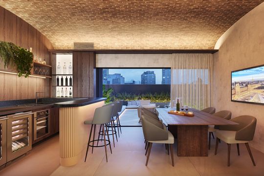 Área comum - Bar de apartamento à venda com 3 quartos, 99m² em Savassi, Belo Horizonte