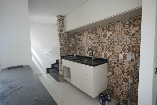 Cozinha de apartamento à venda com 2 quartos, 100m² em Parque Novo Oratório, Santo André