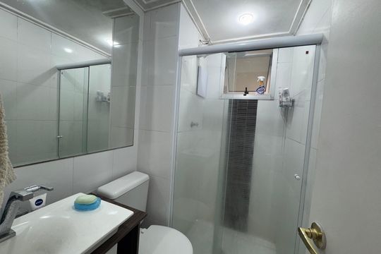 Banheiro de apartamento à venda com 2 quartos, 55m² em Conjunto Promorar Raposo Tavares, São Paulo