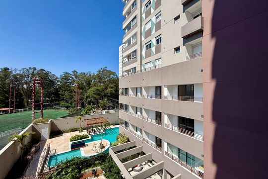 Vista  de kitnet/studio para alugar com 1 quarto, 19m² em Santo Amaro, São Paulo