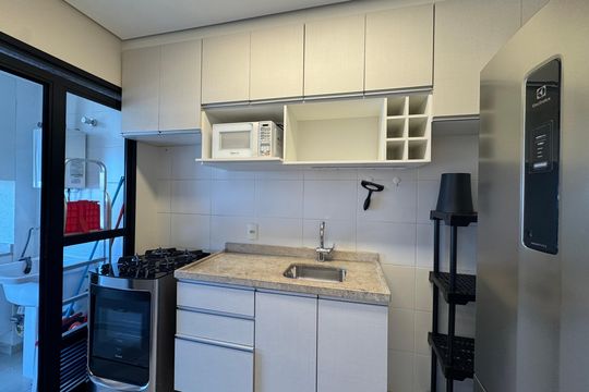 Cozinha de apartamento para alugar com 2 quartos, 62m² em Continental, Osasco