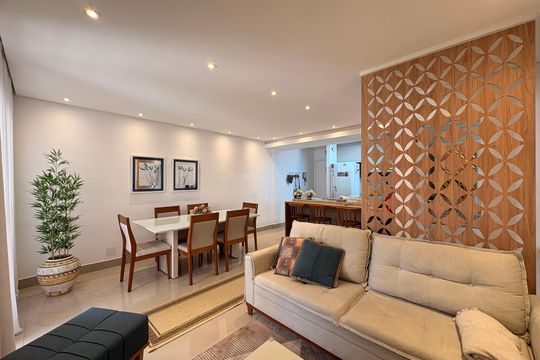 Sala de apartamento para alugar com 2 quartos, 80m² em Vila Floresta, Santo André