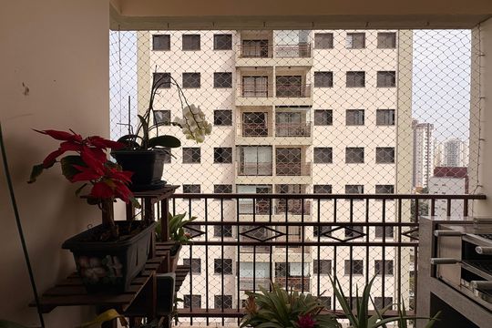 Sacada gourmet   de apartamento para alugar com 2 quartos, 80m² em Vila Floresta, Santo André