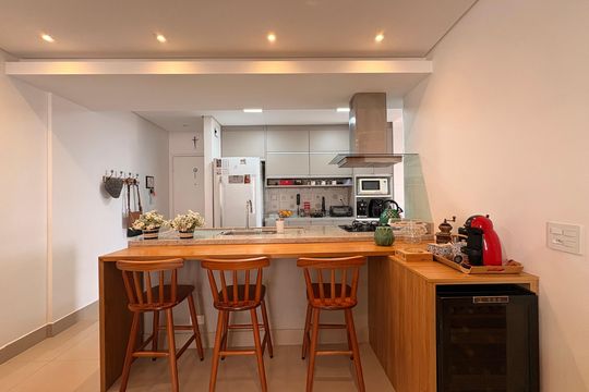 Cozinha  de apartamento para alugar com 2 quartos, 80m² em Vila Floresta, Santo André