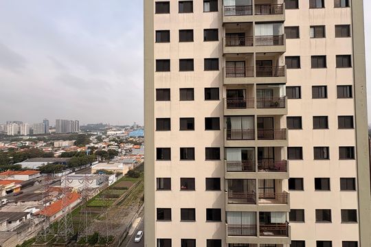 Vista da suíte  de apartamento para alugar com 2 quartos, 80m² em Vila Floresta, Santo André