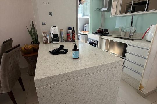 Cozinha de apartamento à venda com 2 quartos, 57m² em Santa Terezinha, Santo André