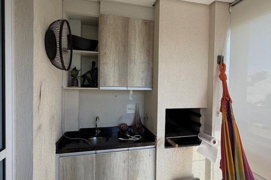 Varanda de apartamento à venda com 2 quartos, 57m² em Santa Terezinha, Santo André
