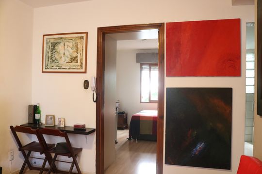 Sala de apartamento à venda com 1 quarto, 50m² em Água Branca, São Paulo