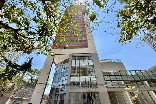 Fachada  de kitnet/studio para alugar com 1 quarto, 25m² em Santo Amaro, São Paulo