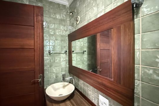 Banheiro Social de apartamento para alugar com 3 quartos, 115m² em Centro, Guarujá