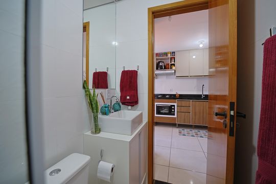 Banheiro de apartamento à venda com 1 quarto, 34m² em Penha de França, São Paulo