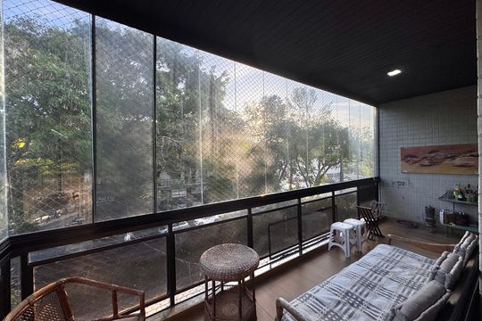 Varanda  de apartamento à venda com 3 quartos, 148m² em Recreio dos Bandeirantes, Rio de Janeiro