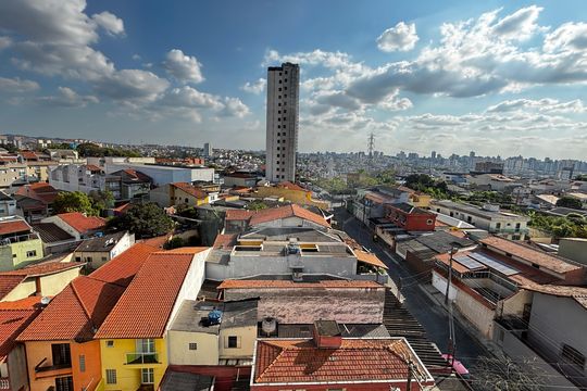 Quarto 1 Vista de apartamento à venda com 2 quartos, 54m² em Vila Humaita, Santo André