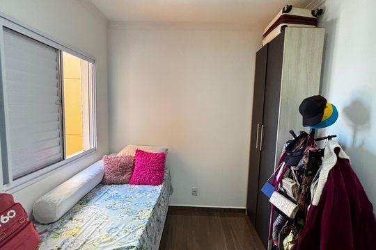 Quarto 2 de apartamento à venda com 2 quartos, 54m² em Vila Humaita, Santo André