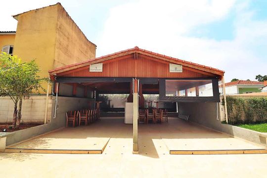 Área comum - Churrasqueira de apartamento à venda com 2 quartos, 55m² em Parque Industriario, Santo André