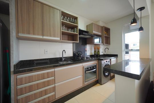 Cozinha de apartamento para alugar com 2 quartos, 70m² em Ingleses Norte, Florianópolis