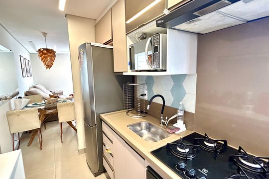 Cozinha de apartamento para alugar com 2 quartos, 43m² em Jardim Angelica, Guarulhos