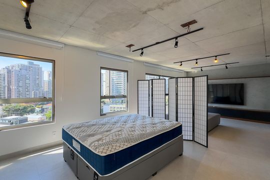 Quarto de apartamento para alugar com 1 quarto, 70m² em Jardim das Acacias, São Paulo