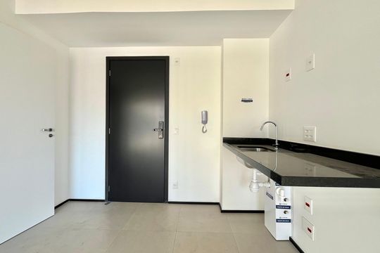 Cozinha de kitnet/studio à venda com 1 quarto, 25m² em Vila Clementino, São Paulo