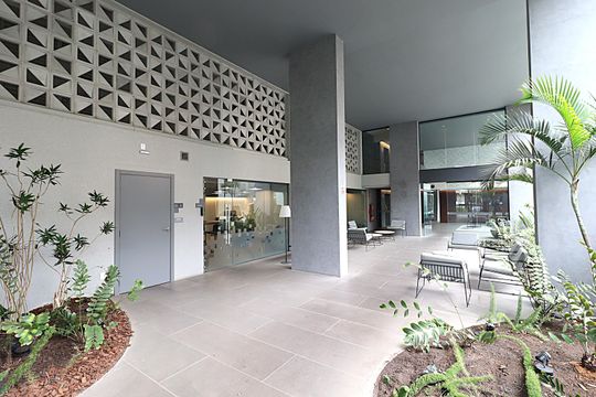 Área comum/cowork de kitnet/studio para alugar com 1 quarto, 37m² em Rio Branco, Porto Alegre