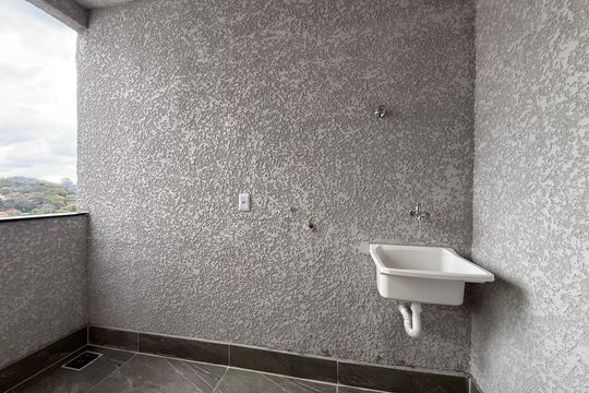 Área de serviço de apartamento para alugar com 2 quartos, 62m² em Pedra Azul, Contagem