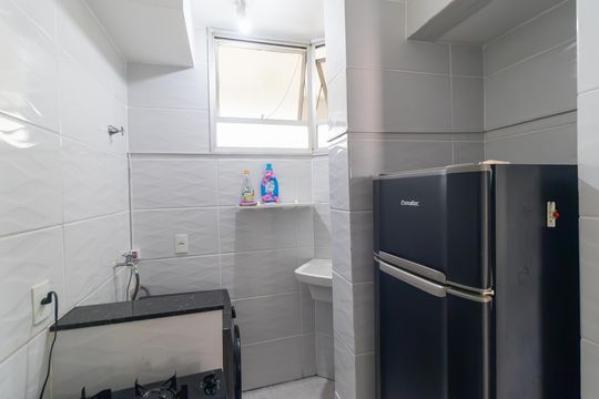 Cozinha de kitnet/studio para alugar com 1 quarto, 35m² em Botafogo, Campinas