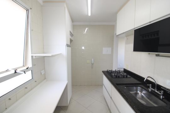 Cozinha de apartamento à venda com 2 quartos, 63m² em Jardim Paraíso, São Paulo