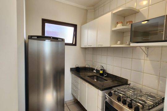 Cozinha de apartamento para alugar com 1 quarto, 38m² em Jardim Nova Alianca, Ribeirão Preto
