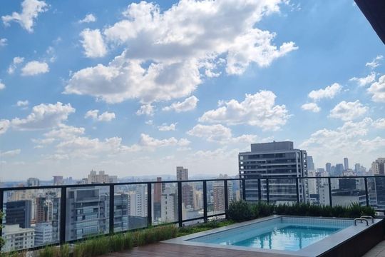 Área comum de apartamento para alugar com 1 quarto, 50m² em Cerqueira César, São Paulo
