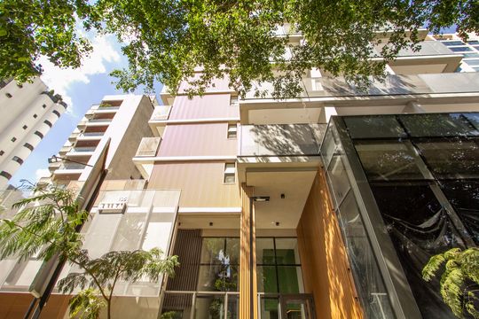 Fachada de kitnet/studio para alugar com 1 quarto, 37m² em Indianópolis, São Paulo