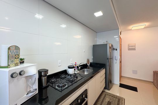Cozinha de apartamento à venda com 3 quartos, 77m² em Vila Marlene, São Bernardo do Campo