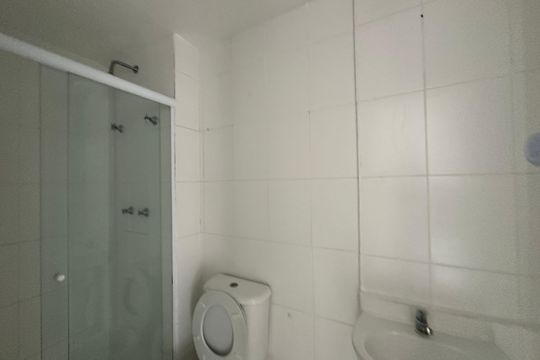 Banheiro Social de apartamento para alugar com 1 quarto, 62m² em Centro, Barueri