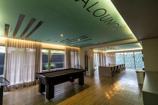 Área comum de kitnet/studio para alugar com 1 quarto, 37m² em Pompeia, São Paulo