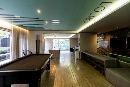 Área comum de kitnet/studio para alugar com 1 quarto, 37m² em Pompeia, São Paulo