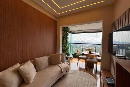 Sala de apartamento à venda com 2 quartos, 53m² em Vila Yara, Osasco
