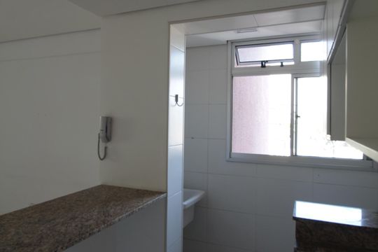 Cozinha e Área de Serviço de apartamento para alugar com 2 quartos, 48m² em Santa Branca, Belo Horizonte
