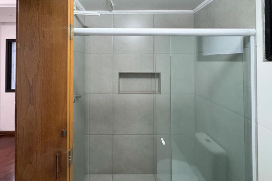 Banheiro - Suíte  de apartamento à venda com 3 quartos, 110m² em Vila Euclides, São Bernardo do Campo