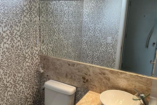Banheiro de apartamento para alugar com 3 quartos, 124m² em Setor Bueno, Goiânia