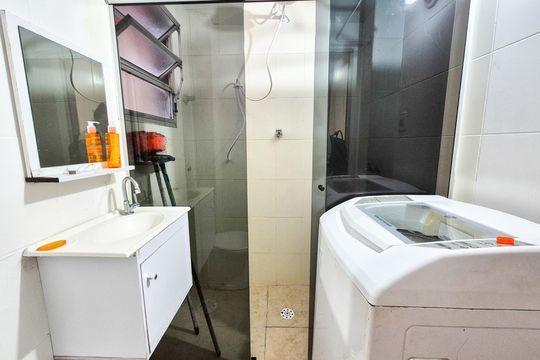 Área de serviço de kitnet/studio para alugar com 1 quarto, 30m² em Vila Buarque, São Paulo