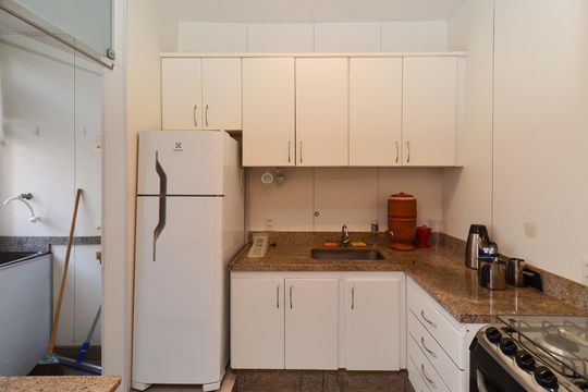 Cozinha de apartamento para alugar com 2 quartos, 70m² em Santo Antônio, Belo Horizonte