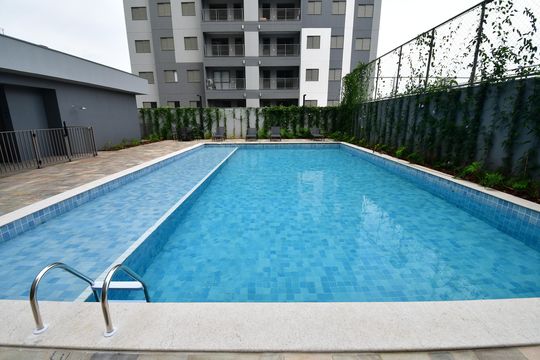 Área comum - Piscina de apartamento à venda com 2 quartos, 66m² em Mansões Santo Antônio, Campinas