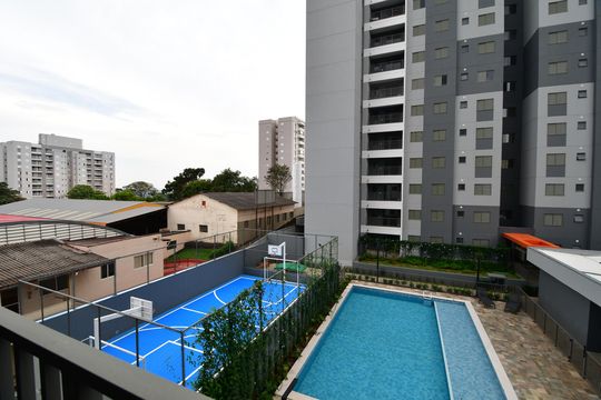 Vista de apartamento à venda com 2 quartos, 66m² em Mansões Santo Antônio, Campinas