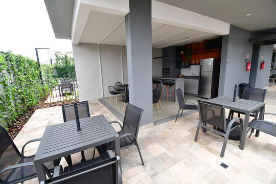 Área comum - Churrasqueira de apartamento à venda com 2 quartos, 66m² em Mansões Santo Antônio, Campinas