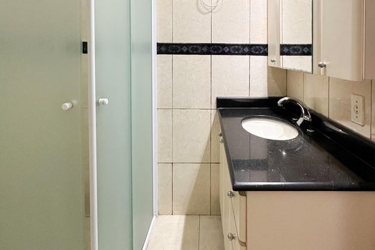 Banheiro Social de apartamento para alugar com 2 quartos, 55m² em Assunção, São Bernardo do Campo