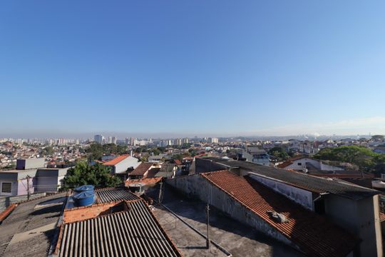 Vista da Sala de casa de condomínio para alugar com 3 quartos, 78m² em Jardim Marek, Santo André