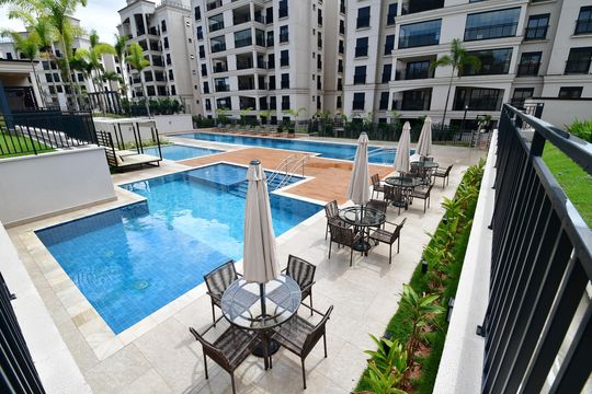 Área comum - Piscina de apartamento à venda com 3 quartos, 92m² em Bairro das Palmeiras, Campinas