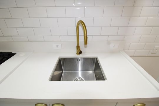 Cozinha de apartamento para alugar com 2 quartos, 36m² em Jardim Helena, São Paulo