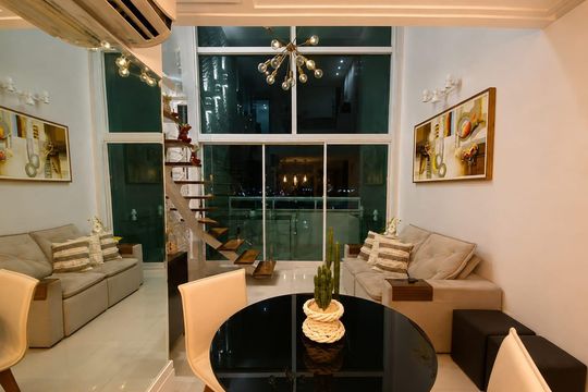 Sala de apartamento para alugar com 1 quarto, 60m² em Patamares, Salvador