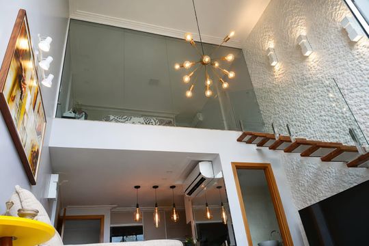 Sala de apartamento para alugar com 1 quarto, 60m² em Patamares, Salvador