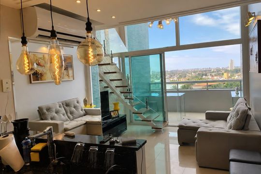 Sala de apartamento para alugar com 1 quarto, 60m² em Patamares, Salvador